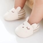 chausson bébé coton blanc