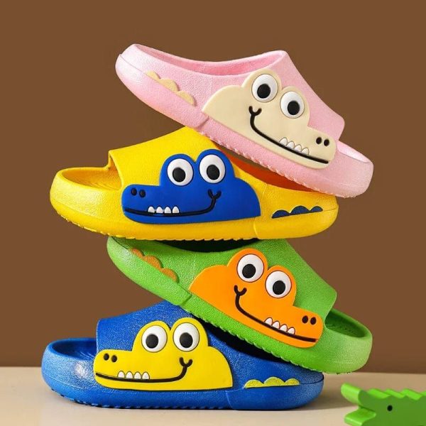 chausson claquette enfant crocodile