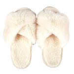 chausson confortable en fourrure