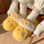 chausson femme canard mignon