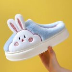 chausson lapin doux