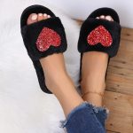 chausson papillon coeur