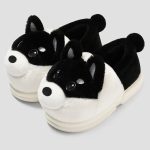 chaussons confortables motif chien
