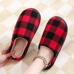 chaussons damier pour hommes