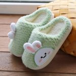chaussons enfants lapin confortables