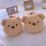 chaussons ours en peluche