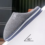 pantoufle homme style rayé