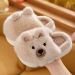 pantoufles en peluche ours