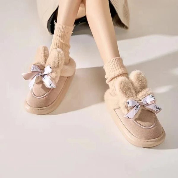 pantoufles femme en daim